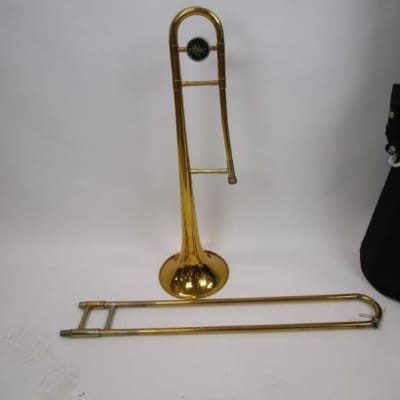 Accent Tenor Trombone Brass with case, Good Condition. image 9