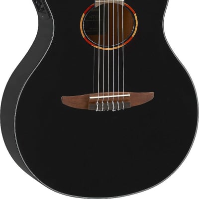 Yamaha NTX1 NX Series Acoustic-Electric Classical Guitar, Black image 2