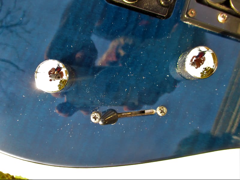 Jackson Performer Guitar, 1996, Japan, Blue See-Thru Flame