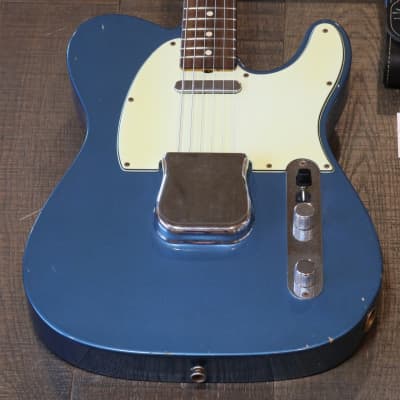 MINTY! 2013 Fender Custom Shop 1963 Reissue Telecaster Relic Lake Placid Blue + COA OHSC (6756) image 2