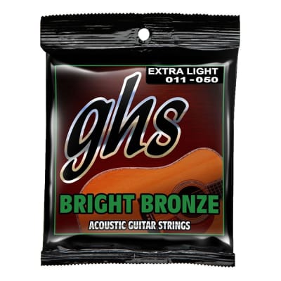 GHS BB20X Bright Bronze Acoustic Guitar Strings, Extra Light (11-50) image 1