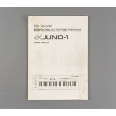 Roland Alpha Juno-1 Owner's Manual [USED]