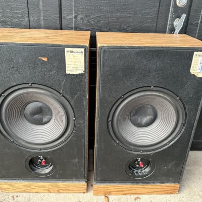 Klipsch rare KG 4 walnut 3way speakers 80s 90s Kg4 1990 - Walnut image 2