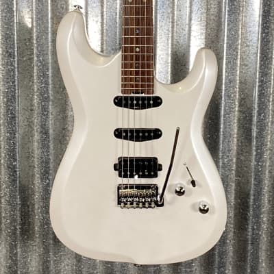 Musi Capricorn Fusion HSS Superstrat Pearl White Guitar #0134 Used for sale