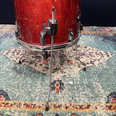 Tama - 14x13" Superstar Tom, Converted into a Floor Tom, Wine Red image 5