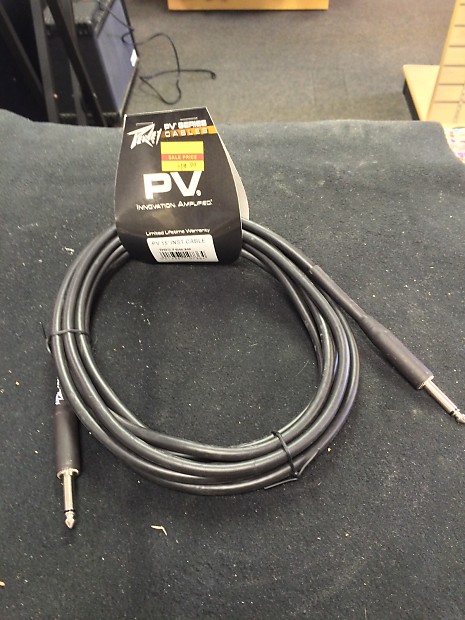 Peavey 00576030 PV Series 15' TS 1/4" Straight-Straight Instrument Cable image 1