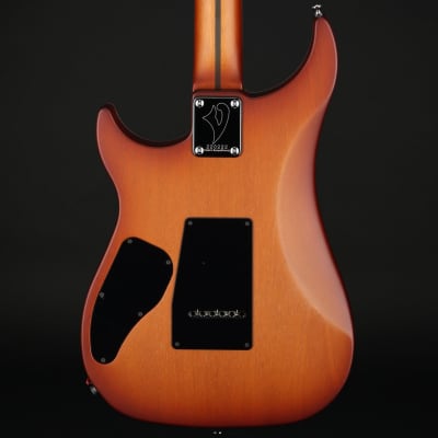 Vigier Excalibur Ultra Blues Mahogany HSS 1 of 8, Rosewood in Amber Matte with Gig Bag #220222 image 2