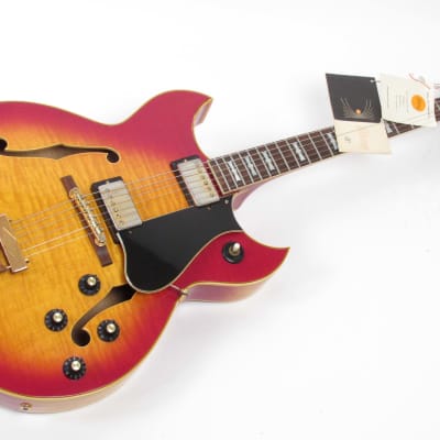 Gibson Barney Kessel Custom 1968 Sunburst ~ Hang Tags! ~ Flamed Maple ~ Original Case image 2