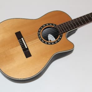 Ovation 1773AX Elite AX Mid-Depth Cutaway Acoustic-Electric Nylon String Guitar image 2