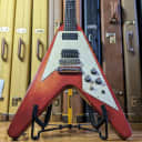Gibson Flying V Crescent Moons Faded Cherry 2003
