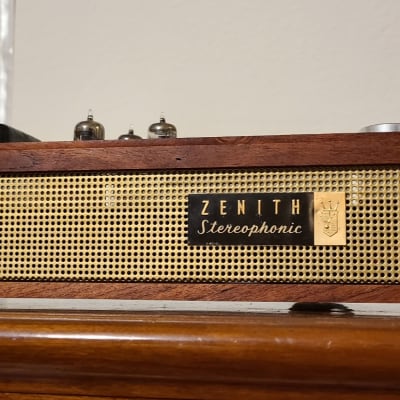 Fully Restored Zenith Single Ended 6AQ5 Power Amp With Custom Reclaimed Mesquite Wood Case And Metal Grill! imagen 2