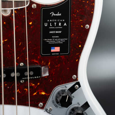 Fender American Ultra Jazz Bass - Rosewood Fingerboard - Arctic Pearl - Ser. US23095695 image 12