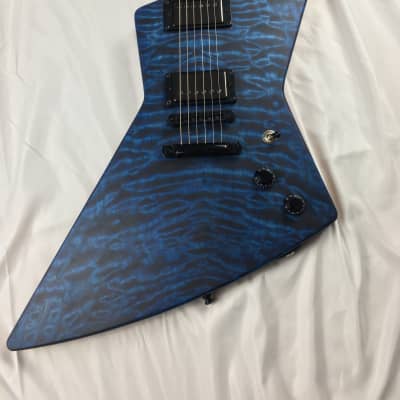 Black Diamond Custom Shop Xpro Sea blue guitar w/case Hand rubbed oil finish image 8