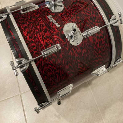 Rogers 5 pc Holiday Drum Kit 1966 Red Onyx image 18