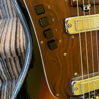 Goya Panther S2 Solid Body Electric Made by Galanti in Italy OHSC 1967 - Sunburst image 4