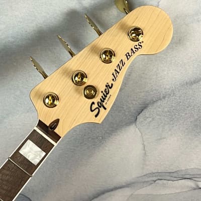 Squier 40th Anniversary Loaded Jazz Bass Neck with Bound Laurel Fingerboard, Block Inlays image 1