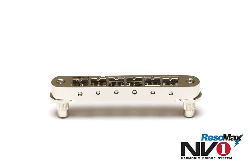 Graph Tech Resomax NV1 4mm Tune-o-matic bridge - Nickel image 1