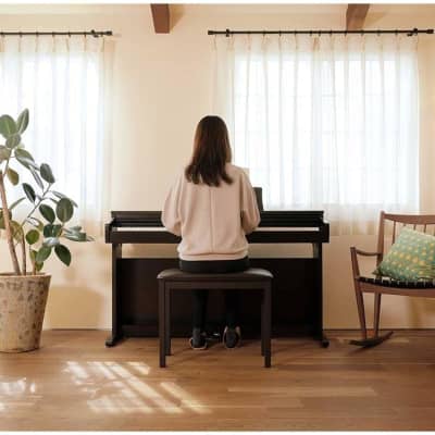 Kawai KDP120 Digital Home Piano - Premium Rosewood  Bluetooth MIDI and USB-MIDI Connectivity image 2