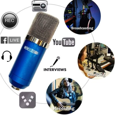 XLR Microphone Condenser Mic for Computer Gaming, Podcast Tripod