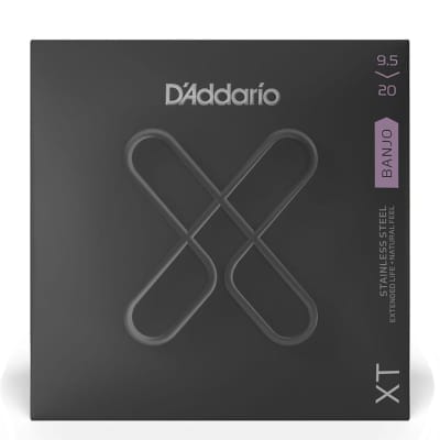 D'Addario XT9.5/20 Stainless Steel Banjo Strings .095-.020w XTJ9520 image 1