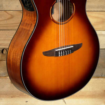 Yamaha NTX1 Acoustic-Electric Classical Guitar Brown  Sunburst for sale