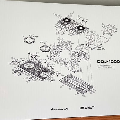 Pioneer Ddj 1000 Limited Edition OFF-WHITE Virgil Abloh 2021 White, Orange
