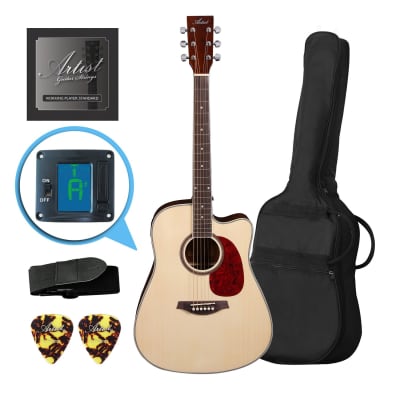 Artist LSPCNT Beginner Acoustic Guitar Pack With Cutaway image 1