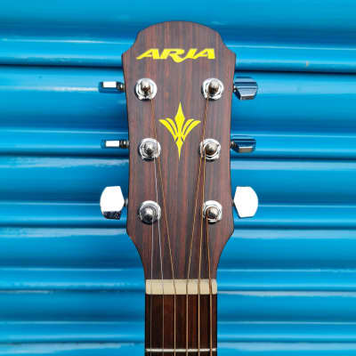 Aria AW130 Solid Top Left Handed Acoustic Guitar image 5