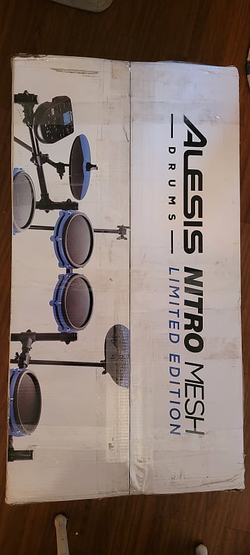 Alesis Nitro Mesh Limited Edition W/Extras - Black / Blue | Reverb