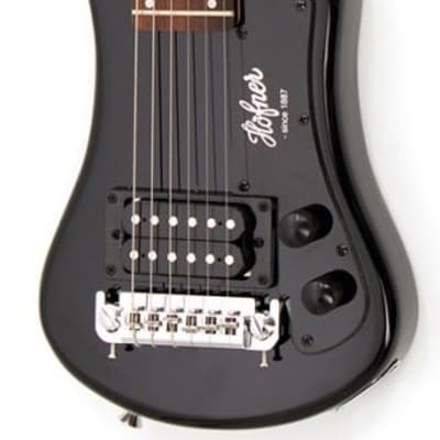 Hofner Shorty Electric Guitar - Black - with Gig Bag for sale