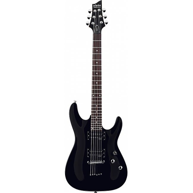 SCHECTER Omen 6 GBK E-Gitarre, gloss black / B-Ware image 1