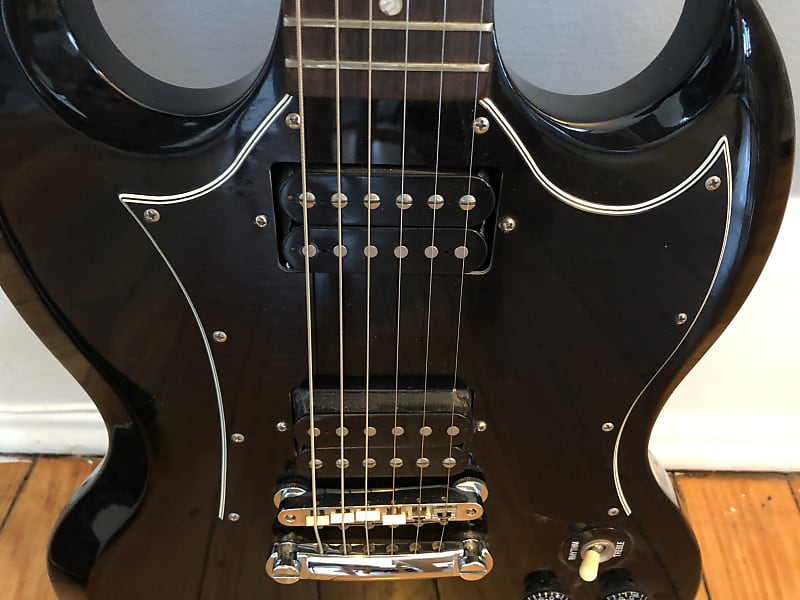 Gibson SG ブラック 2002年製 2002 Gibson SG Special Faded Cherry w/Ebony Crescent Moon