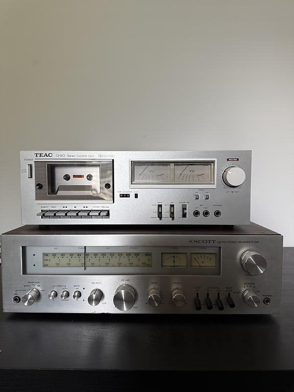 SCOTT AM-FM Stereo Receiver R 326 + TEAC CX-310  			