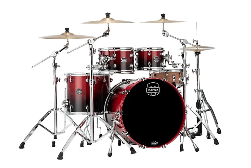Mapex Saturn Rock 4 Piece Shell Pack Without Snare (SR529XURQ_MA) image 1