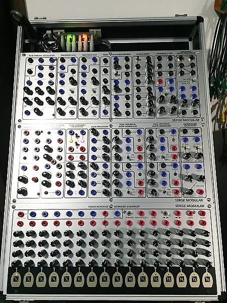 Serge Modular System Blue Fun Station 3 panel system with case limited time sale