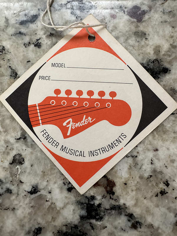 Fender Super Rare Model Price Hang Tag 60's Stratocaster Telecaster Mustang Esquire Precision Jazz Bass V VI Jazzmaster Jaguar Duo Sonic Electric XII image 1