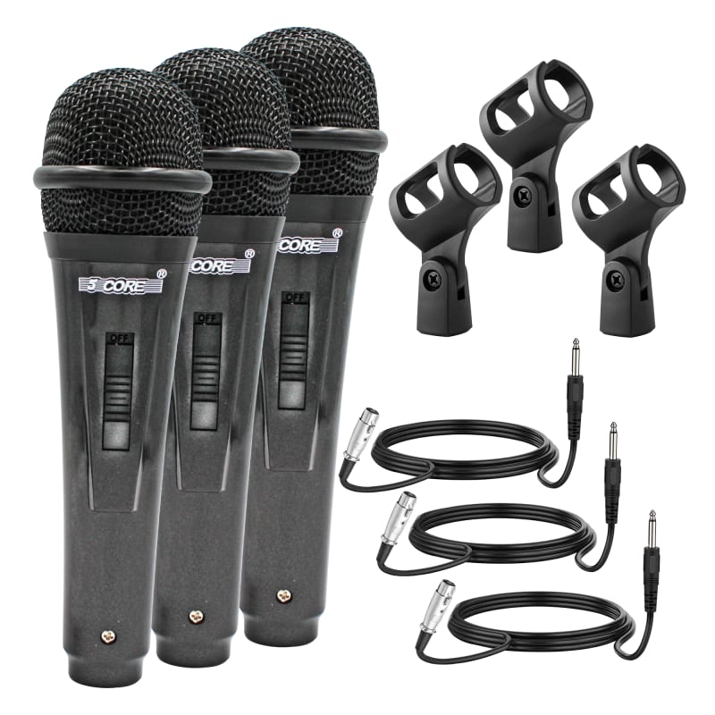 Dropship 5 CORE Karaoke Microphone Dynamic Vocal Handheld Mic Cardioid  Unidirectional Microfono W On And Off Switch Includes XLR Audio Cable Mic  Holder PM 817 CH to Sell Online at a Lower
