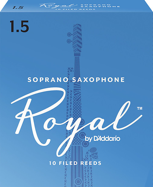 Rico RIB1015 Royal Soprano Saxophone Reeds - Strength 1.5 (10-Pack) image 1