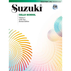 Alfred Music 00-40703 Suzuki Cello School - Cello Part Book/CD (Volume 3) - Revised