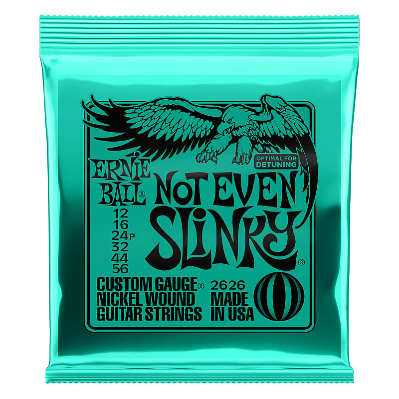 Ernie Ball 2626 Not Even Slinky Nickel Wound Electric Guitar Strings (12-56) image 1