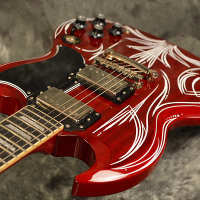 Epiphone G-400 SG Pro Cherry Custom Hot Rod Von Dutch Epiphone G-400 SG Pro Cherry Custom Hot Rod Von Dutch