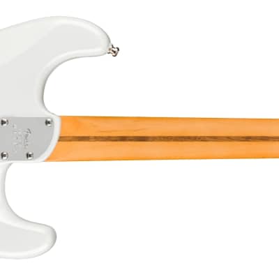 FENDER - American Ultra Stratocaster Left-Hand  Rosewood Fingerboard  Arctic Pearl - 0118130781 image 2