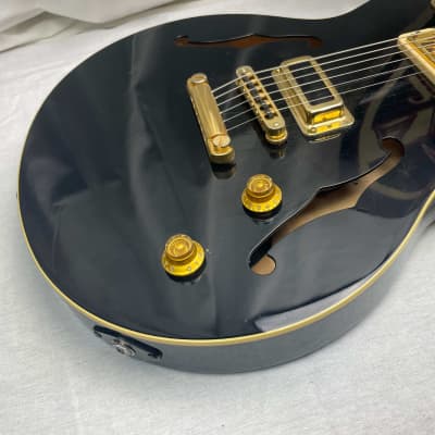 Yamaha AEX520 aex 520 Semi-Hollowbody Guitar - Black image 6