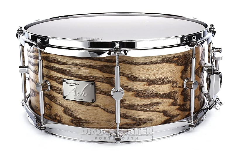 Canopus Ash Snare Drum 14x6.5 Natural Grain Oil