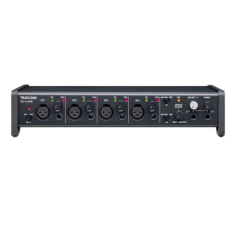 TASCAM US-4X4HR High Resolution USB Audio Interface | Reverb