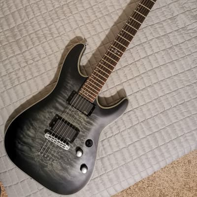 *LIKE NEW* 2018 Schecter C-1 Platinum - See-Thru Black Satin image 1