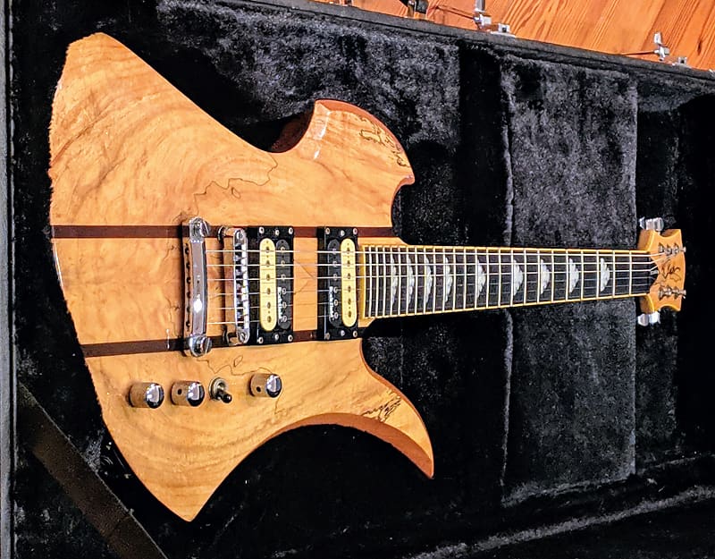 BC Rich Mockingbird Exotic Classic Spalted Maple Guitar w/OHSC