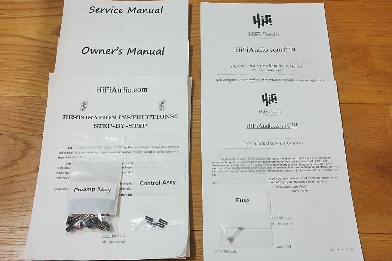 Marantz 3600 restoration kit filter capacitor repair rebuild fix  			