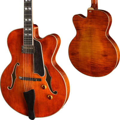 Eastman AR580CE-HB Honeyburst Archtop Electric Guitar w/ Hardshell Case image 8