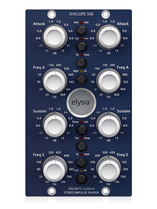 elysia nvelope 500 ステレオインパルスシェイパー Elysia nvelope 500 Stereo / Dual-Mono 500 Series Impulse